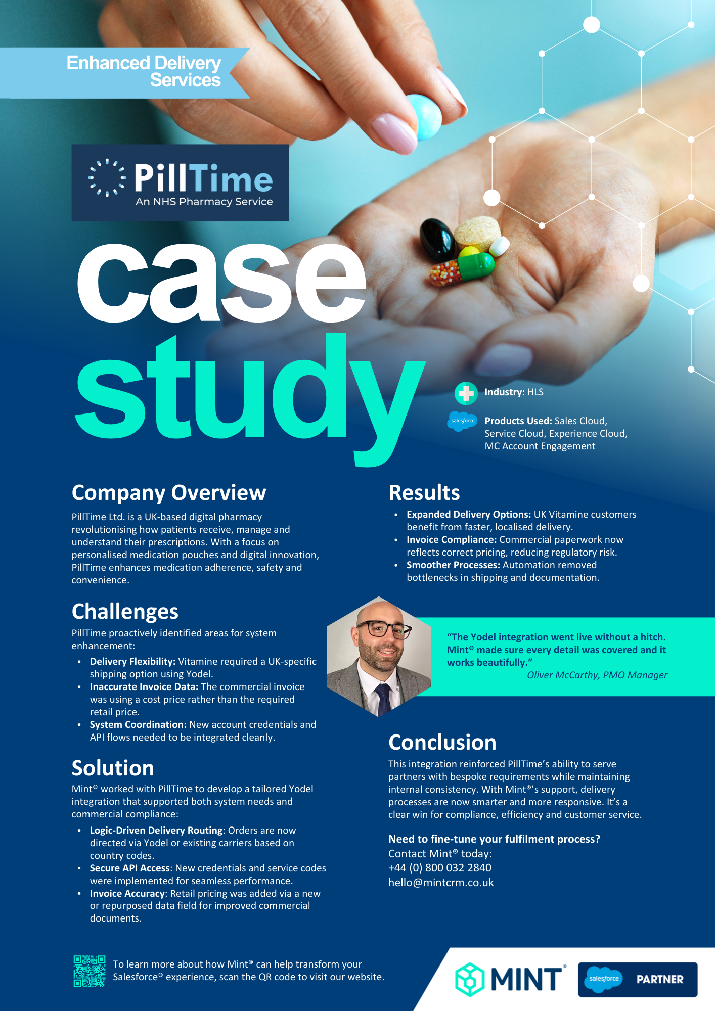 Mint® & PillTime - Salesforce® Delivery Integration