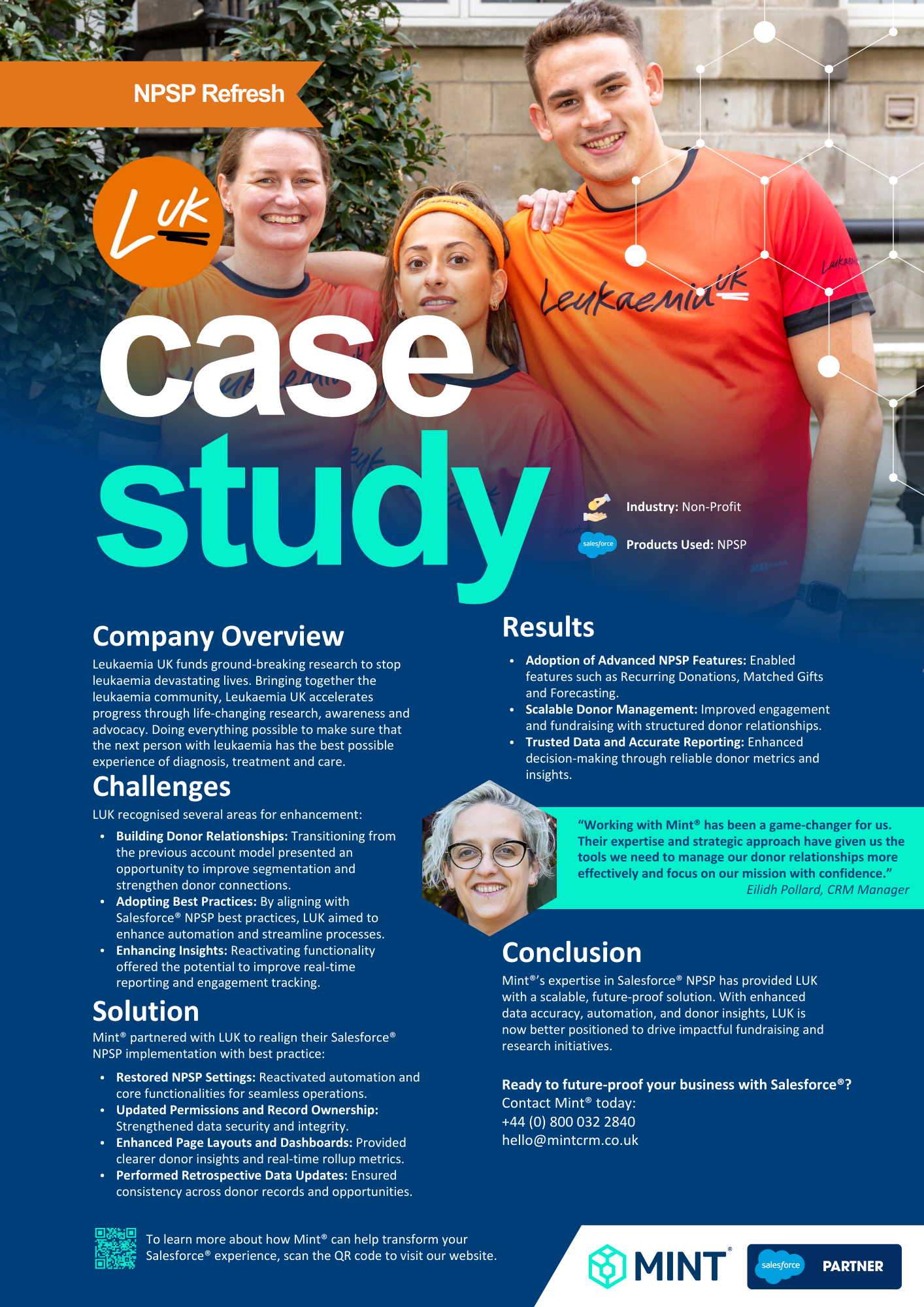 Leukaemia UK Salesforce® NPSP Solution Case Study