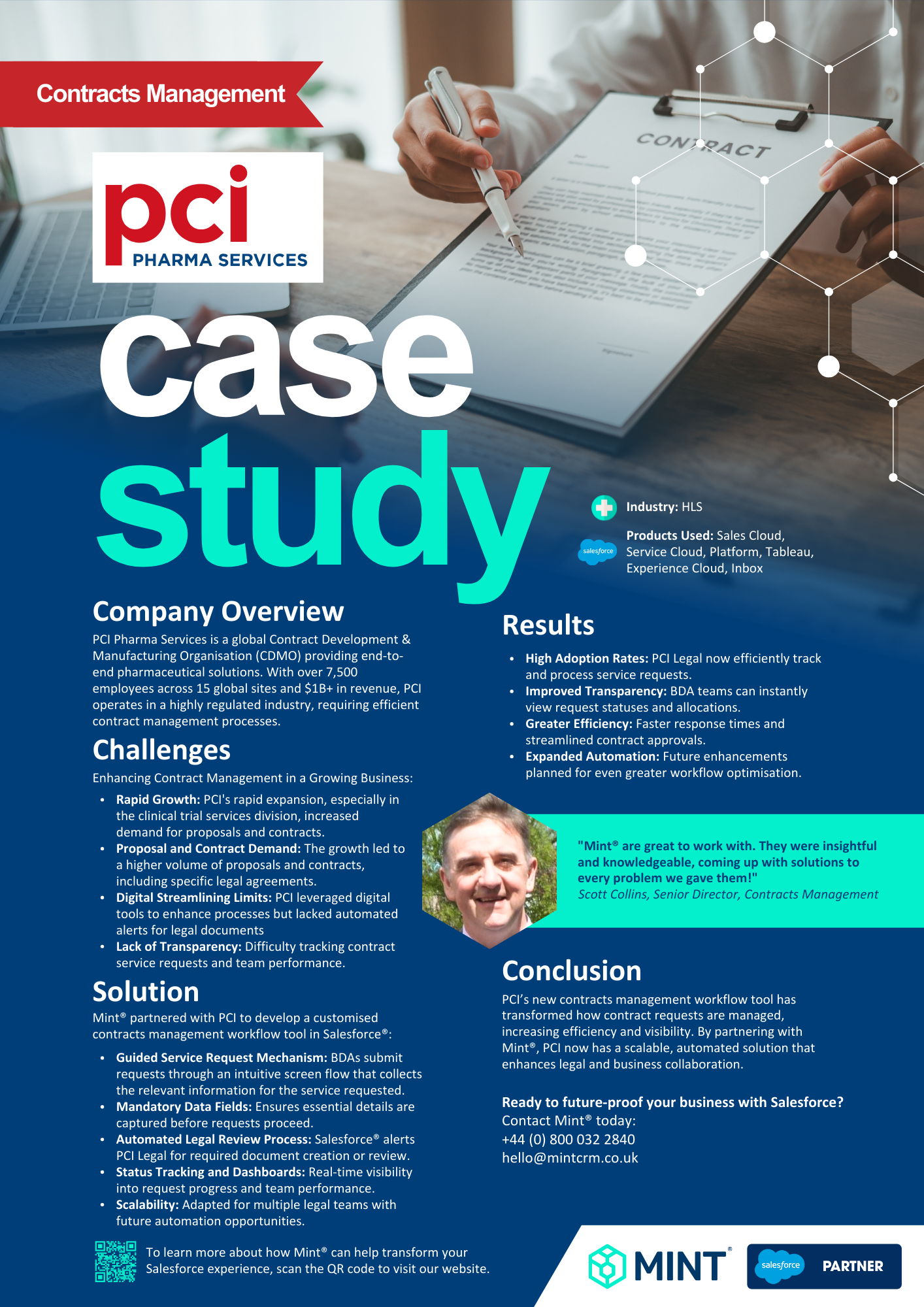 Mint® & PCI Salesforce® Contracts Management Solution Case Study