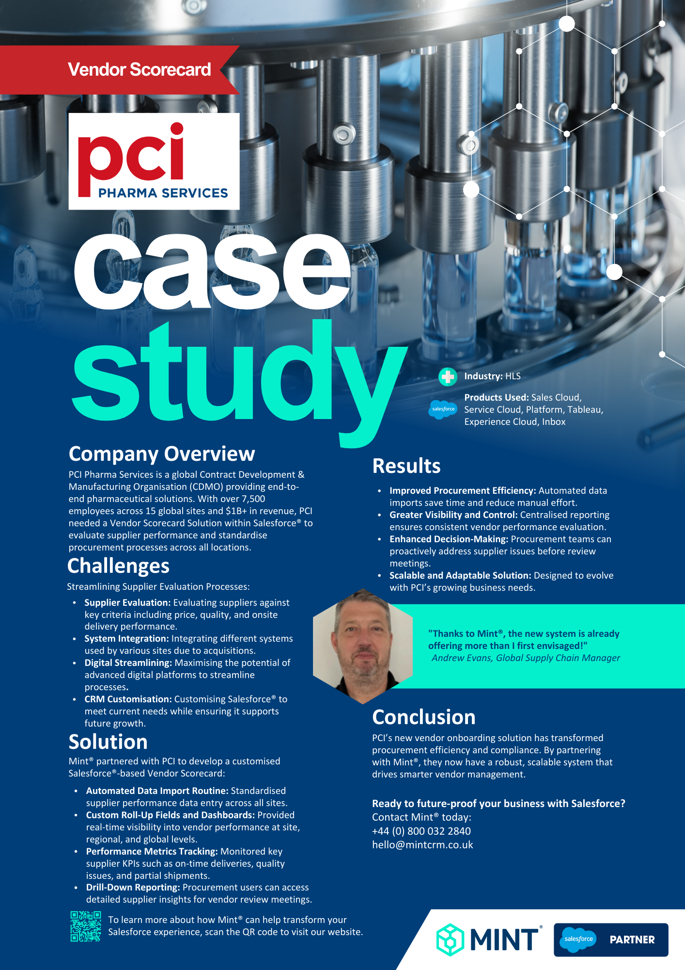 Mint® & PCI - Vendor Scorecard Solution Case Study