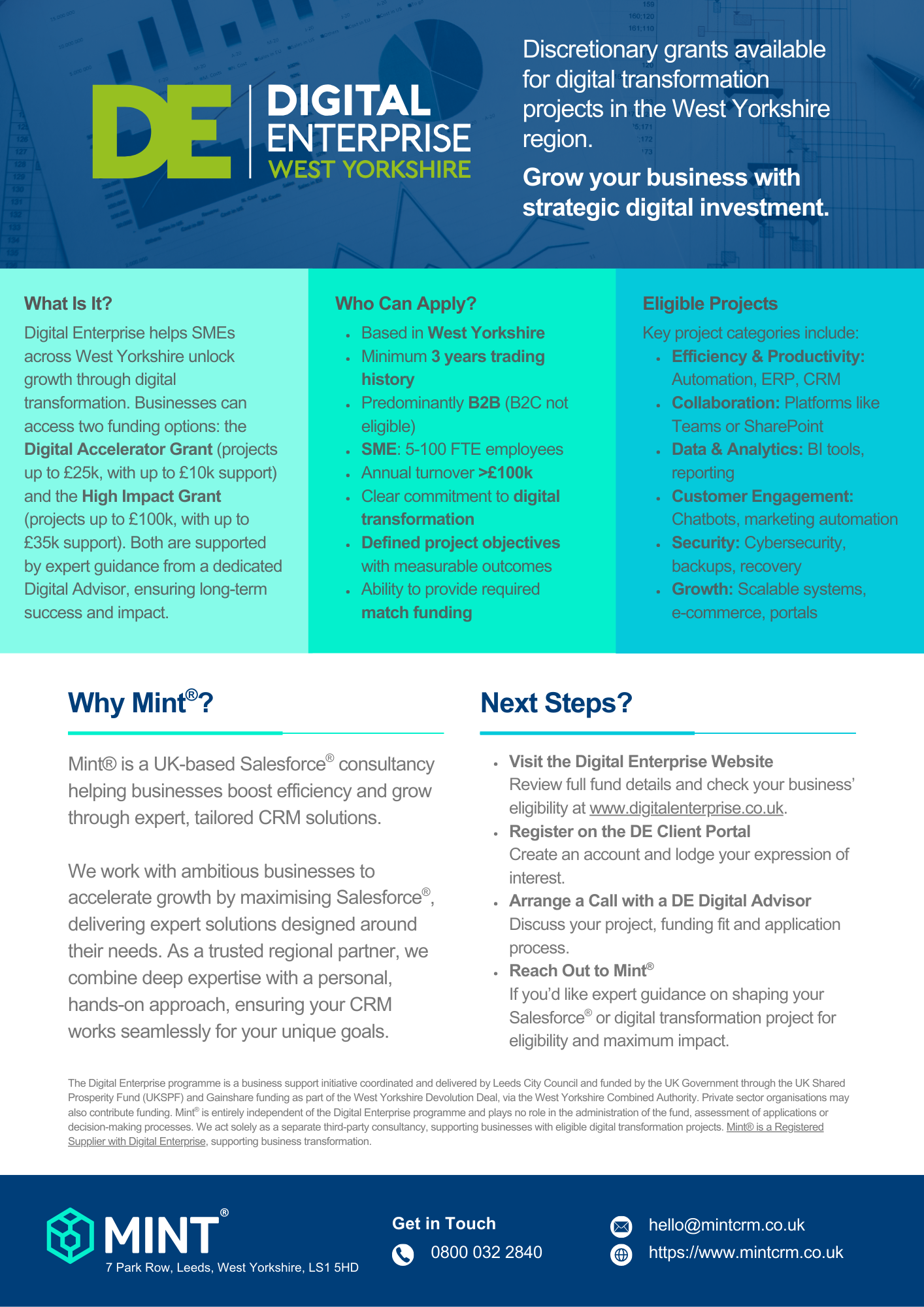 Digital Enterprise Fund Leaflet