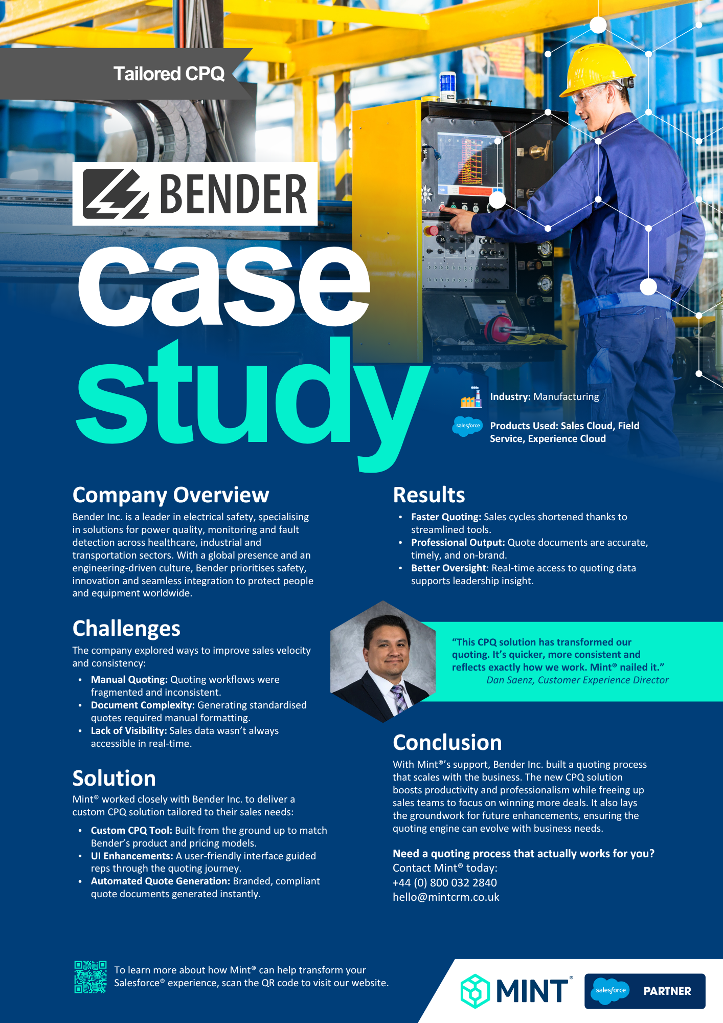 Mint® & Bender In. - Mint® Salesforce® CPQ solution case study
