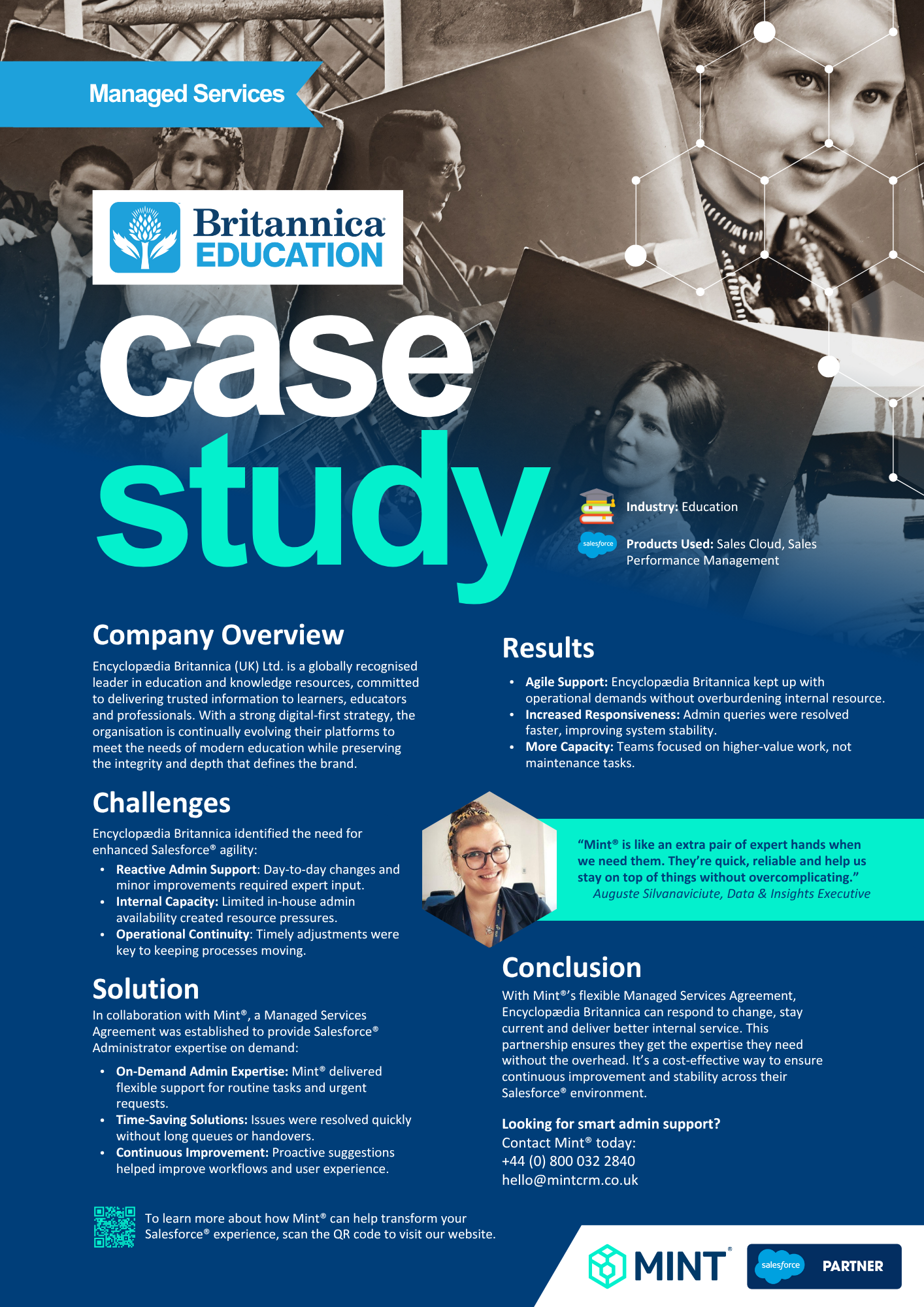 Mint® & Encyclopædia Britannica (UK) Ltd - Mint® Salesforce® managed services agreement
