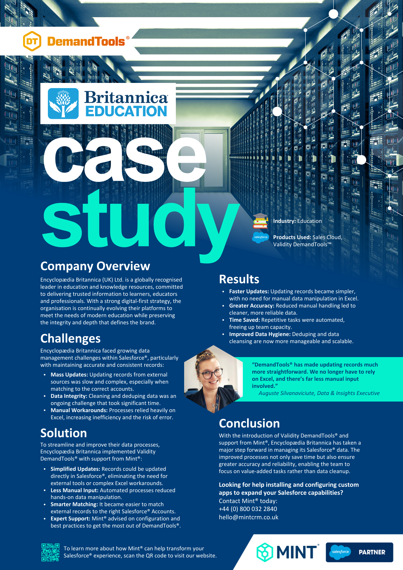 Mint® & Britannica - DemandTools® implementation support