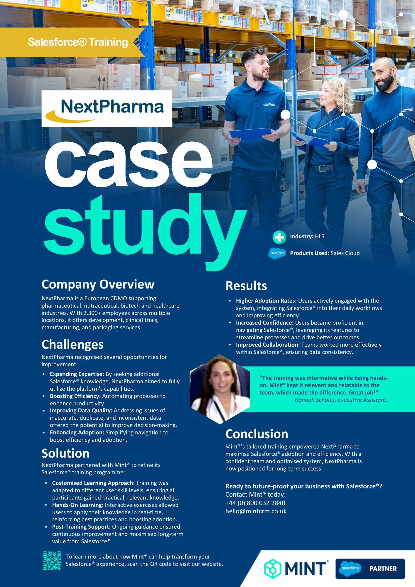 Mint® & NextPharma - Salesforce® Training