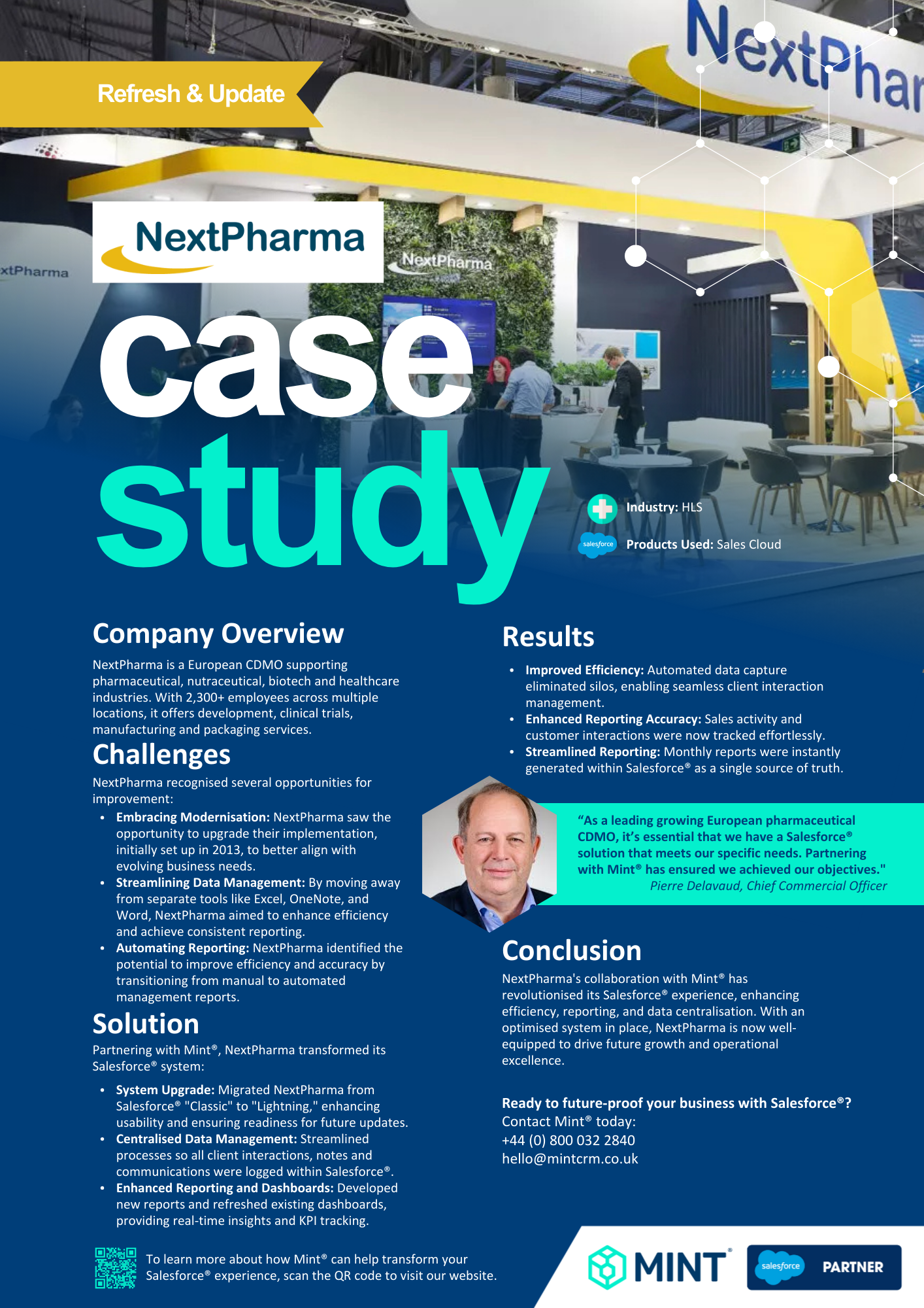 Mint® & NextPharma - Salesforce® refresh and update project