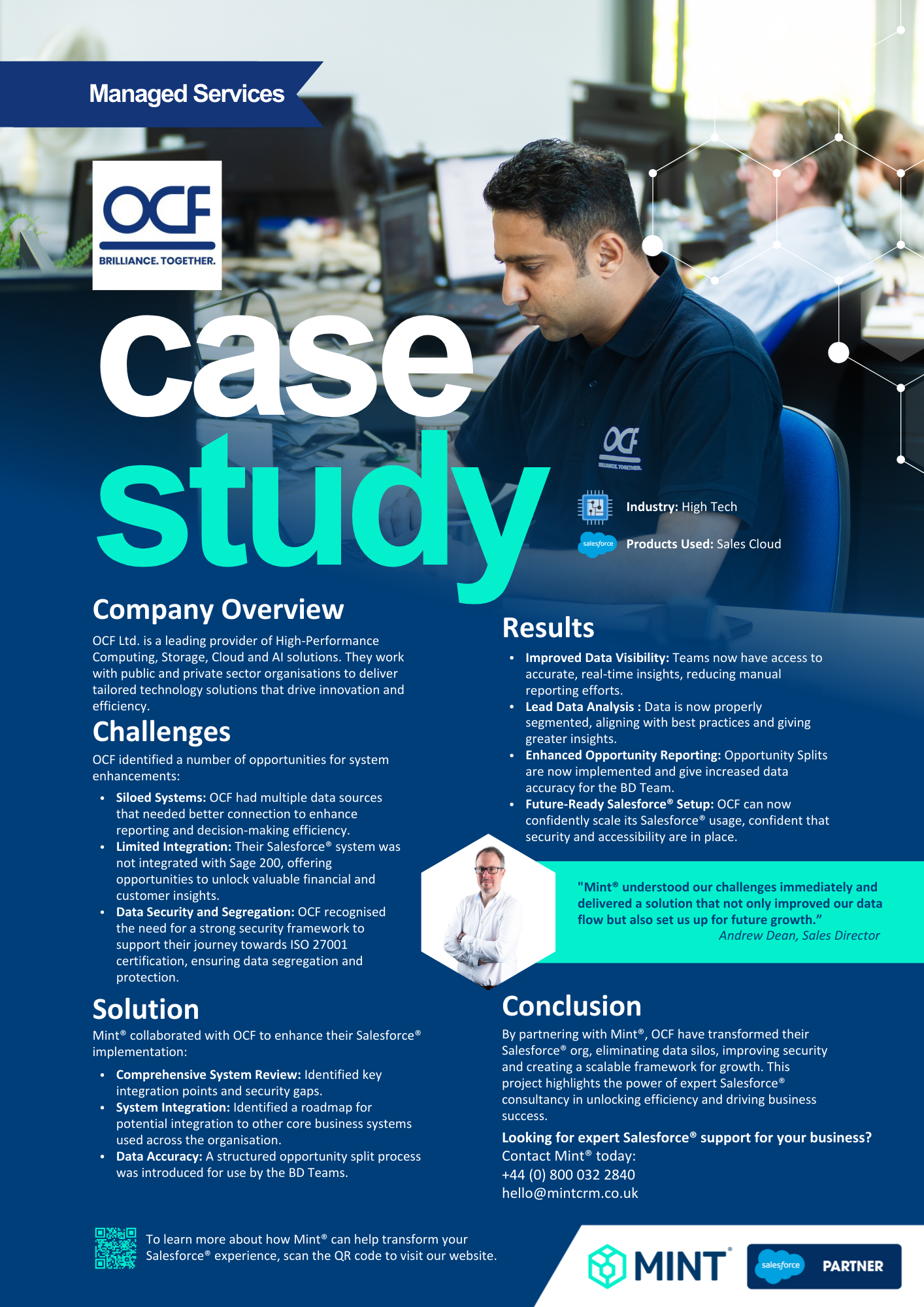 Mint® & OCF - Mint® Salesforce® managed services