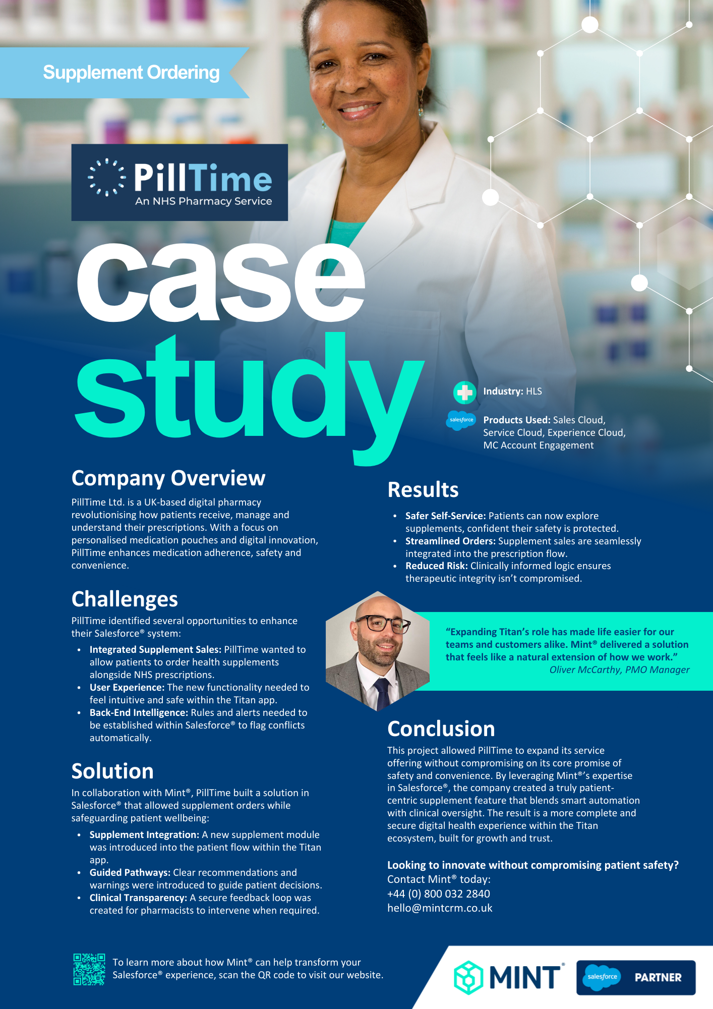 Mint® & PillTime - Salesforce® Supplement Ordering Integration