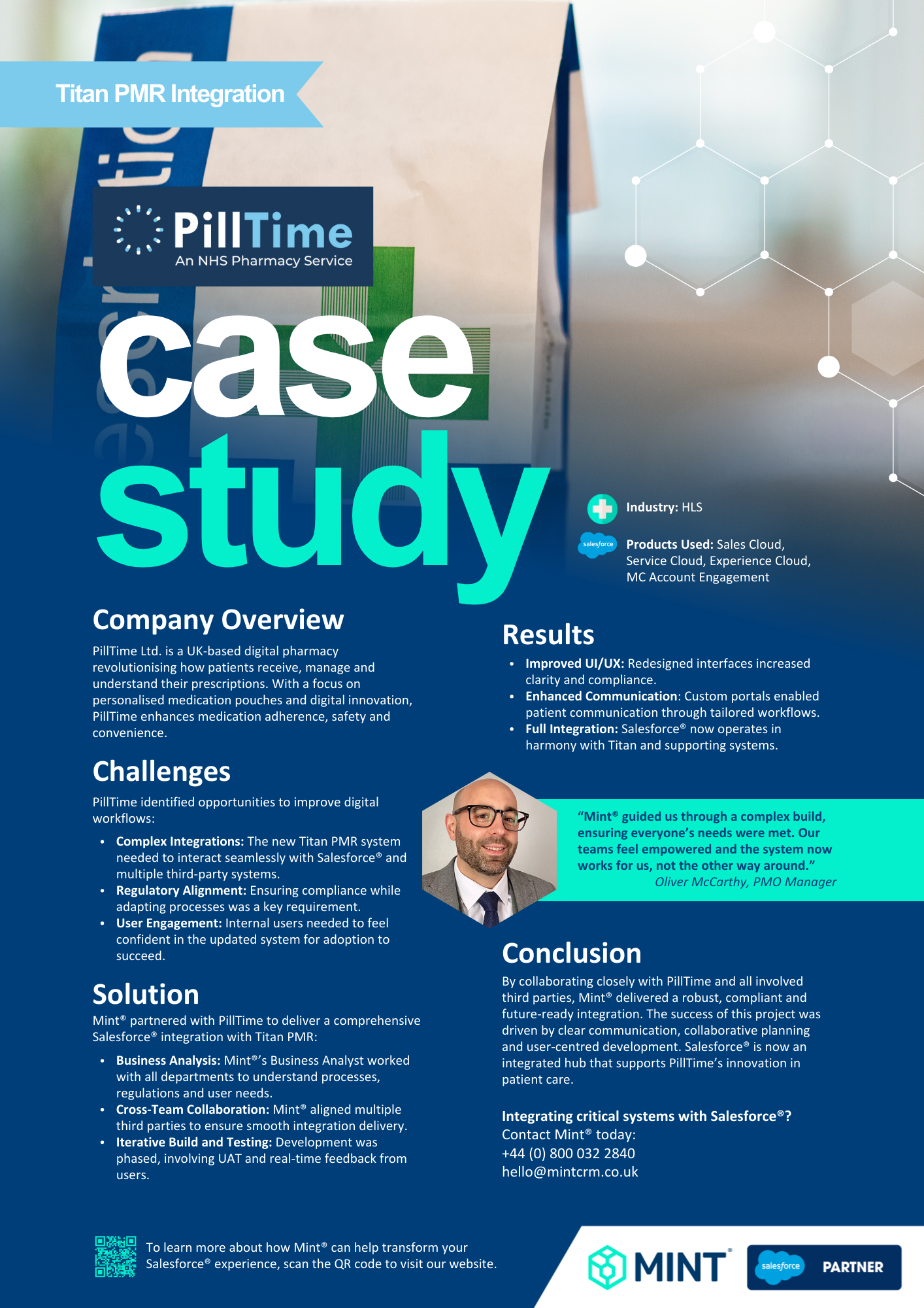 Mint® & PillTime - Salesforce® Titan PMR integration