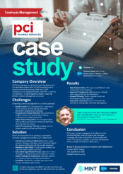 Mint® & PCI Salesforce® Contracts Management Solution Case Study
