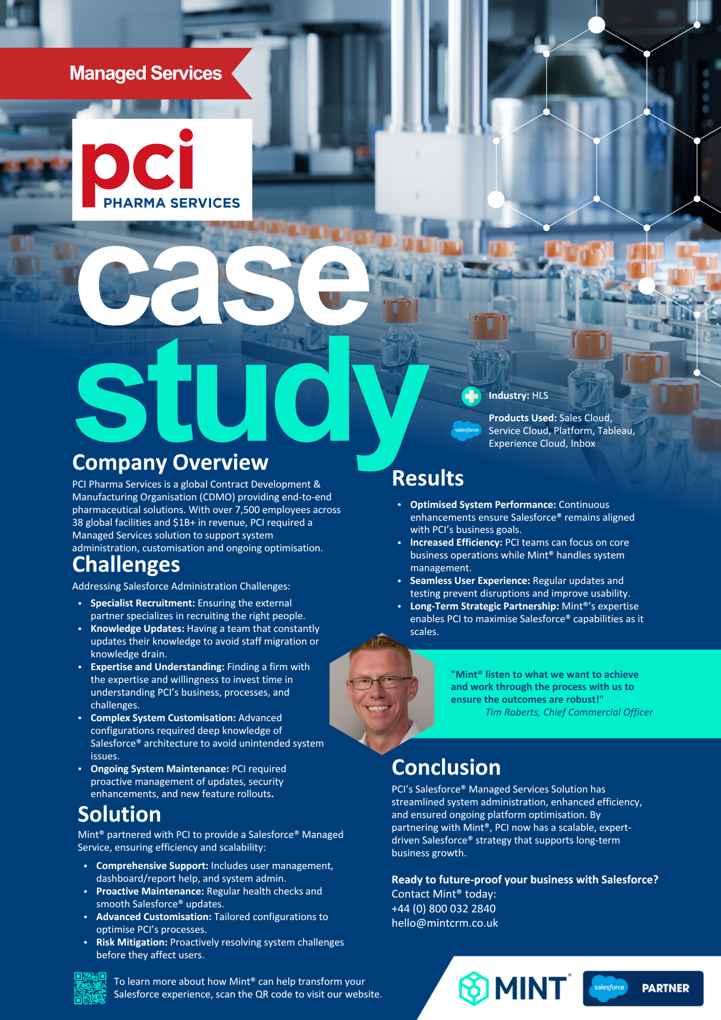 Mint® & PCI - Salesforce® Managed Services Case Study