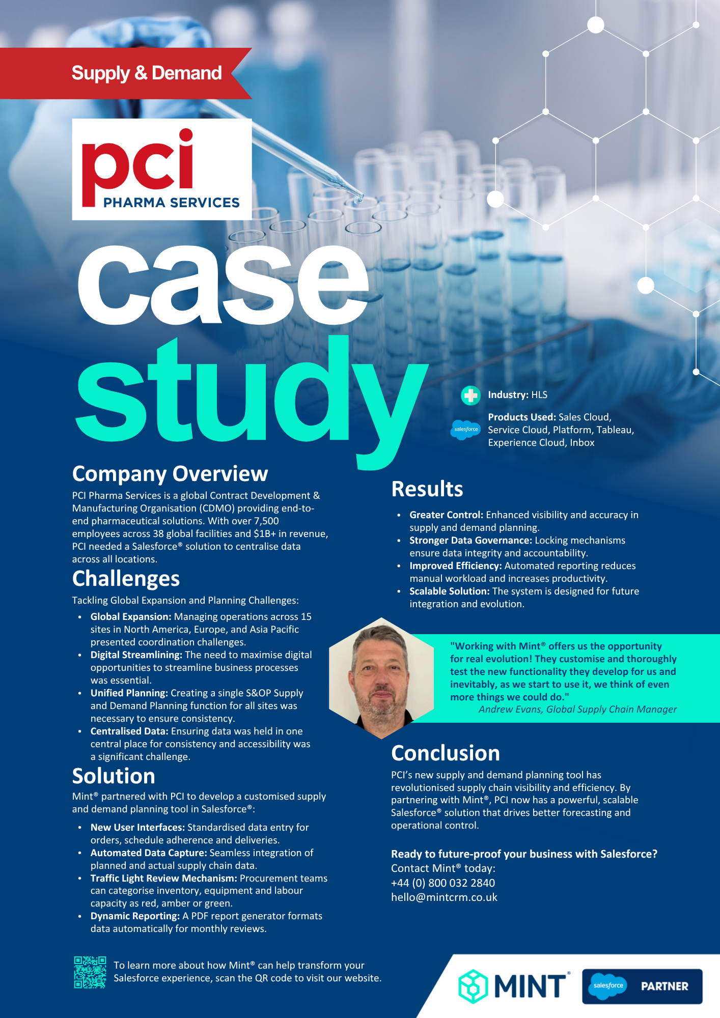 PCI Salesforce® Supply And Demand Planning Case Study